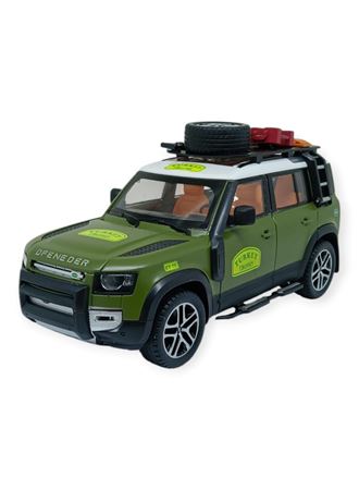 Model Araçlar - Metal Sesli Off-Road Araba 22 cm - Yeşil