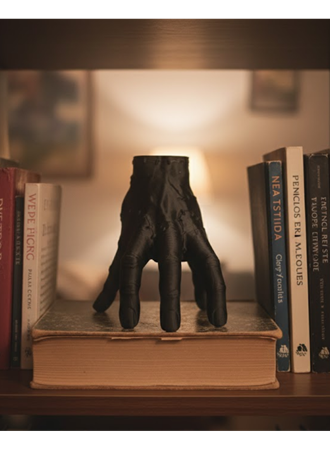 3D Siyah El Tasarım Dekor 27x22 cm Büyük Boy Statement Obje