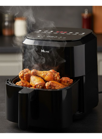 Yağsız Pişirme Teknolojili 4L Cam Hazneli Dokunmatik Airfryer 1360W
