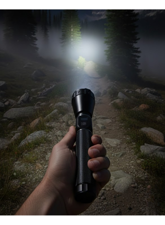Yüksek Güçlü LED El Feneri Şarjlı 6000 Lümen Acil Durum Seti