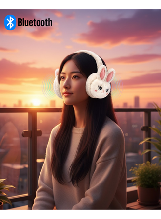 Peluş Kablosuz Bluetooth Kulaklık Çocuk ve Genç Kullanıma Uygun