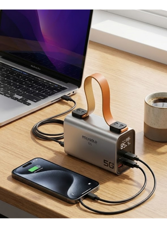 50000 mAh Powerbank Süper Hızlı Şarj LED Dijital Göstergeli Taşınabilir Şarj Cihazı