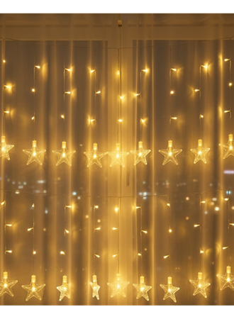 20 Yıldızlı LED Şerit Işık 5W Güç İç Mekan Parti ve Vitrin Süsleme