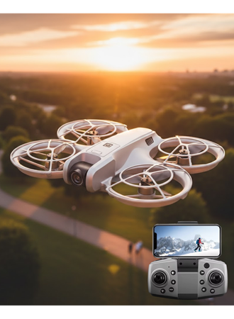 Mini Drone Kameralı Headless Mod LED Işıklı Akıllı Uçuş Sistemi