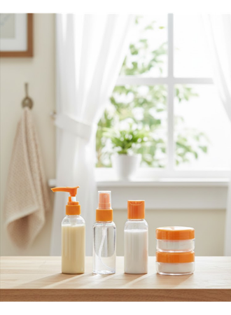 Seyahat İçin 5’li Şeffaf Kozmetik Kap Seti 30 ml