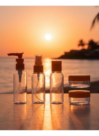 Seyahat Boy 5’li Kozmetik Dolum Seti 30 ml Sızdırmaz Tasarım