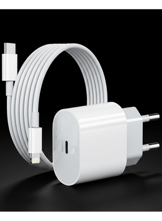 iPhone 14 13 12 11 Uyumlu 20W Hızlı Şarj Adaptörü Lightning Kablo Seti