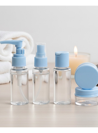 Taşınabilir 5 Parça Seyahat Kozmetik Seti 30 ml Sızdırmaz