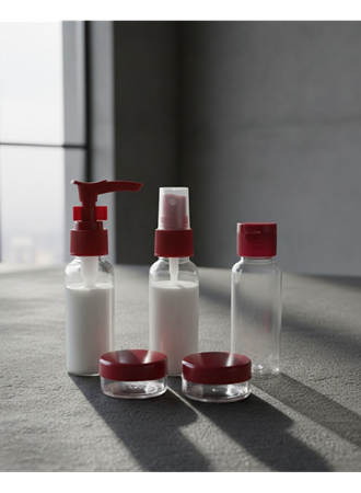 5 Parça Seyahat Dolum Şişesi Seti 30 ml Hafif Tasarım
