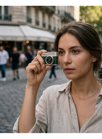 Ultra Kompakt Mini Fotoğraf Makinesi 4K HD Video Selfie Kamerası