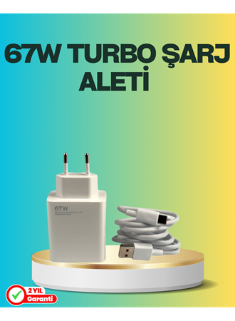 67 Watt Type C Turbo Şarj Seti