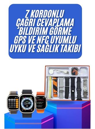 yeni nesil Unısex 7 Kordonlu Çok Fonksiyonlu Nabız Ölçer Uyku ve Sağlık Takibi