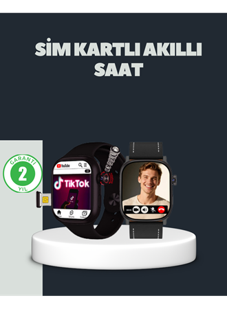 SIM Kartlı GPS Destekli Akıllı Saat Sesli Görüşmeli