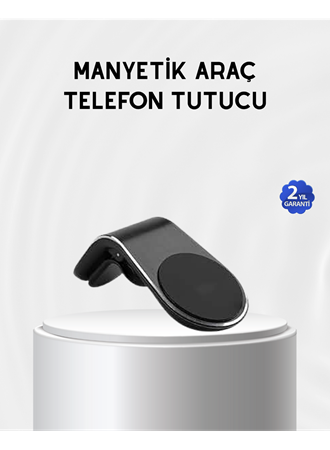Araç İçi Manyetik Telefon Tutucu Güçlü Klipsli ve 360 Derece Ayarlanabilir