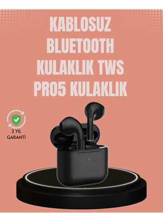 TWS Pro 5 Kulaklık – Uzun Süreli Kullanım İçin Yüksek Batarya Performansı