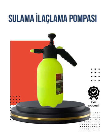 Ayarlı Nozullu 2L Basınçlı El Püskürtücü Jant Cam Temizlik Cila İçin