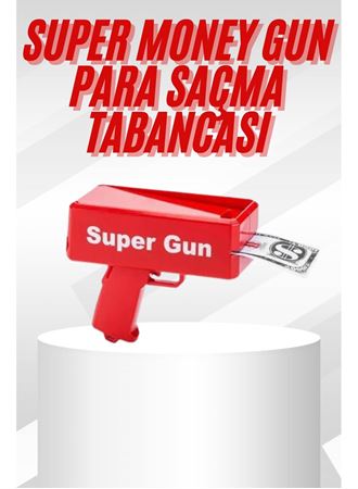 Çocuklara Özel Eğlenceli Para Saçma Makinası Parti Oyuncağı Kırmızı