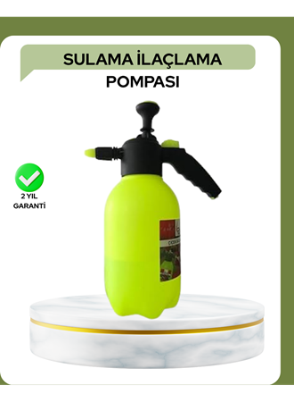 2 Litre Püskürtücü Bakır Nozullu Ayarlı Sprey Temizlik ve Bahçe