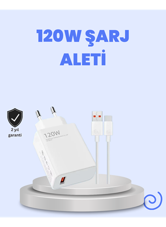 120 Watt Turbo Şarj Cihazı Xiaomi Redmi Note 10 11 12 Uyumlu