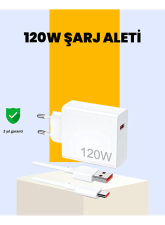 120 Watt Type C Hızlı Şarj Cihazı  Reno 4 5 6 Uyumlu