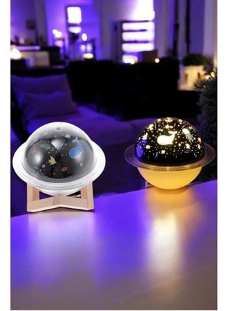 Hava Nemlendirici Masa ve Gece Lambası USB Projeksiyon Aromaterapi