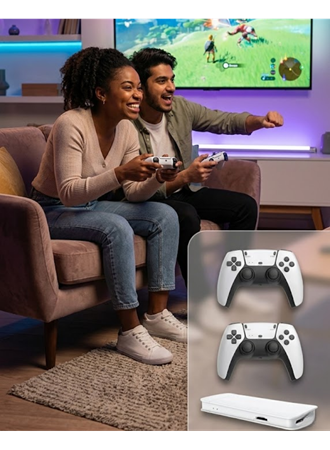 M15 Retro Konsol – 20.000 Oyunlu, Çift Gamepadli, 4K HDMI