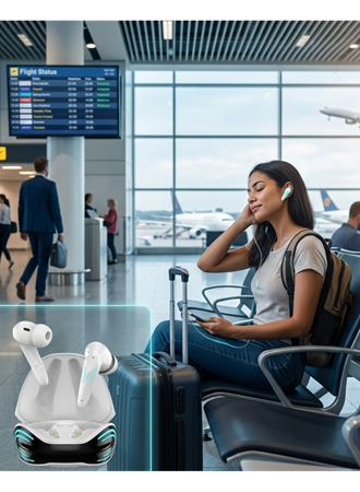 Kablosuz Oyuncu Kulaklığı Düşük Gecikmeli  iPhone 14 iPhone 15 Samsung S22 Xiaomi Redmi Note 13 Uyumlu