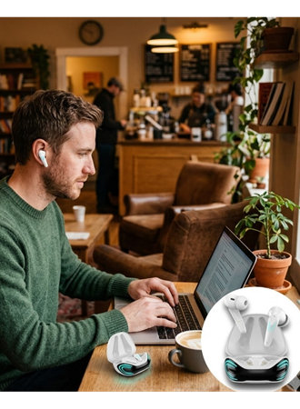 Kablosuz Bluetooth Gaming Kulaklık iPhone 12 iPhone 14 Samsung S22 Redmi Note 11 Uyumlu