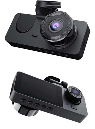 Yol Kayıt Araç Kamerası HD DVR 3 Kameralı 2.0in Ekranlı Ön İç Arka