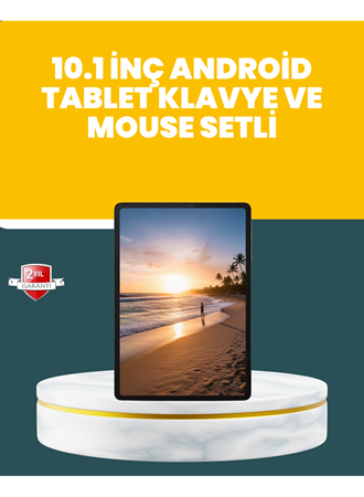 10.1 İnç IPS Ekranlı Android Tablet Bilgisayar Seti