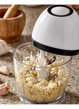 Şarjlı Mini Mutfak Doğrayıcı 450 ML Sebze Sarımsak Soğan Doğrayıcı