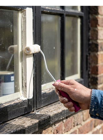 Mini Boya Rulo Seti 10 Cm Boya Fırçası 6 Adet Yedek Rulo Hediyeli Boya Uygulama Aparatı