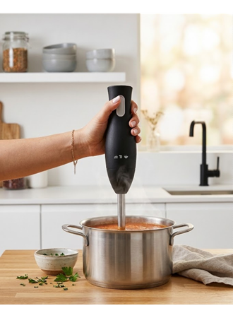 Paslanmaz Çelik Blender Ayağına Sahip Ergonomik El Blenderı