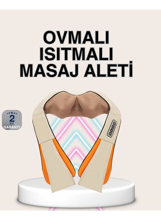 Bel Omuz Boyun Masaj Aleti Ovmalı Isıtmalı Kas Yorgunluğu Giderici