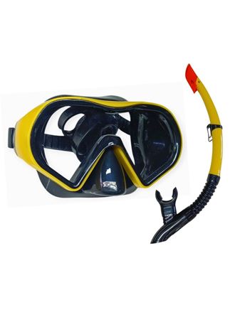 Star Diving Dalış Maskesi ve Snorkel Yetişkin - 51712-SARI