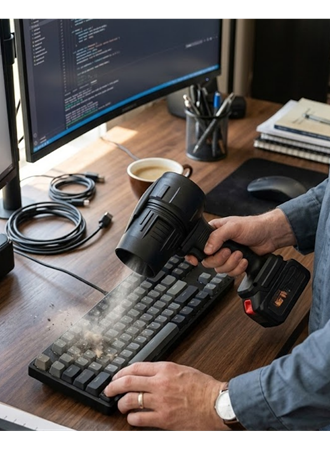 Şarjlı Hava Üfleyici Güçlü Motorlu Çok Amaçlı Temizlik Makinesi