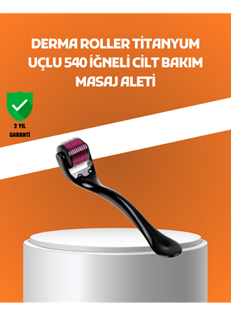 540 İğneli Titanyum Dermaroller Profesyonel Ev Tipi Cilt Yenileme Aparatı