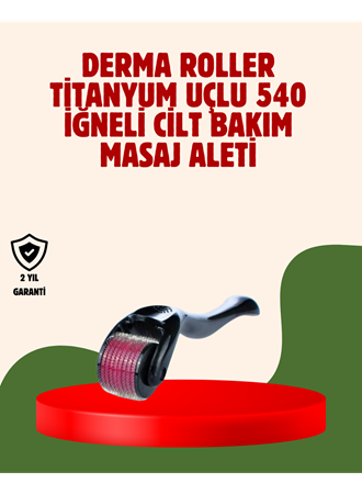 Dermaroller 1 mm Akne İzleri ve Çatlak Giderici Cilt Bakım Aleti