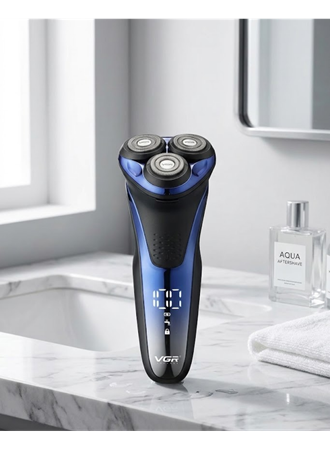 3 Başlıklı Elektrikli Tıraş Makinesi Su Geçirmez Dijital Göstergeli