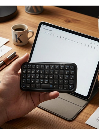 Mini Bluetooth Klavye Kablosuz Taşınabilir Cep Boyutu Klavye