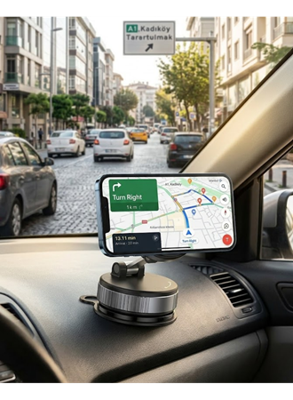Katlanabilir Manyetik Telefon Tutucu Araç Konsol Telefon Standı