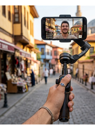 Telefon Gimbal Stabilizer Video Sabitleyici Vlog Çekim Aparatı