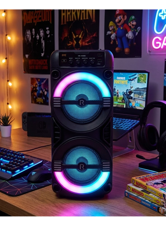 Kablosuz Bluetooth Hoparlör LED Işıklı USB ve TF Kart Destekli