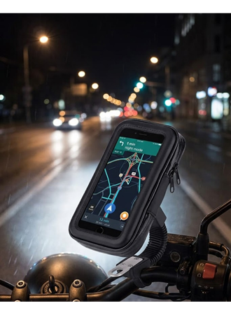 Bisiklet Scooter Motosiklet İçin Su Geçirmez Telefon Standı 360 Derece Döner