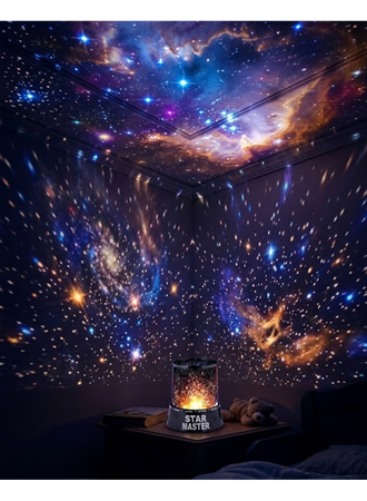 Yıldız Projeksiyon Gece Lambası Renkli Galaksi Işık Projektörü