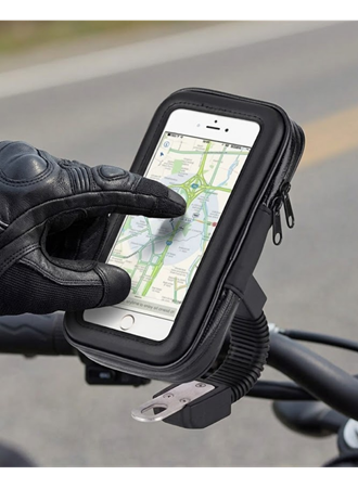 360 Derece Döner Su Geçirmez Bisiklet Telefon Tutucu Gidon Montaj Standı