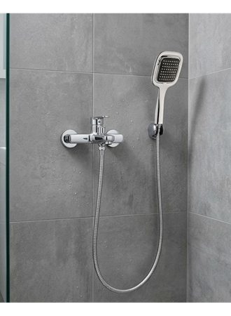 Siyah Duş Seti El Duşu Başlığı Spiral Hortum Dayanıklı Banyo Duş Aksesuarı