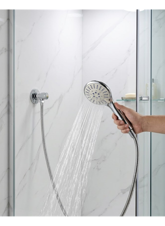 Kireç Önleyici El Duşu Seti Spiral Duş Hortumu Hareketli Duş Askısı