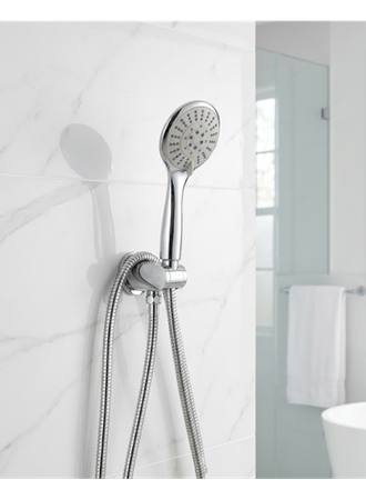 Duş Başlığı Seti Spiral Hortum Hareketli El Duşu Tutacağı Kirece Dayanıklı Tasarım