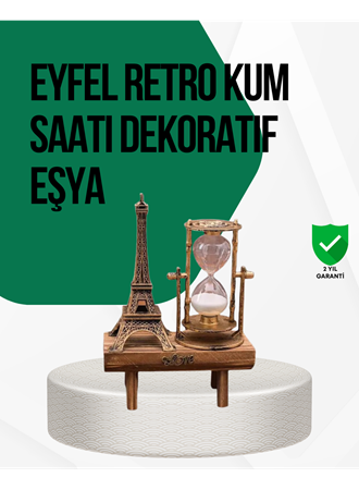 Ahşap Kum Saati – Vintage Tasarımlı Masa Dekoru